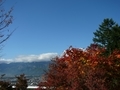 [風景・景観][空][紅葉]霊松寺（長野県大町市）