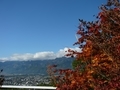 [風景・景観][空][紅葉]霊松寺（長野県大町市）