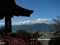 [風景・景観][空][紅葉]霊松寺（長野県大町市）