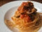 茄子のトマトパスタ with ツナ
