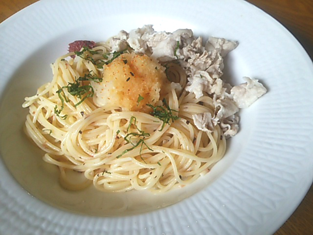 豚バラのおろし柚ぽん酢 梅シソ風味