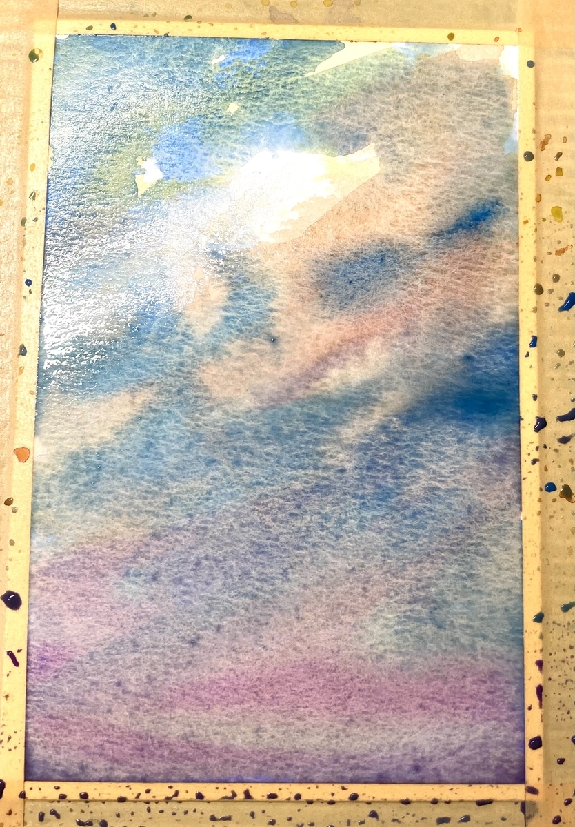 天使の梯子を描く - ニシナのエブリディ絵ブログ