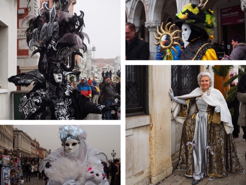 ベネチア仮装パーティ帰りゴンドラの恋人達