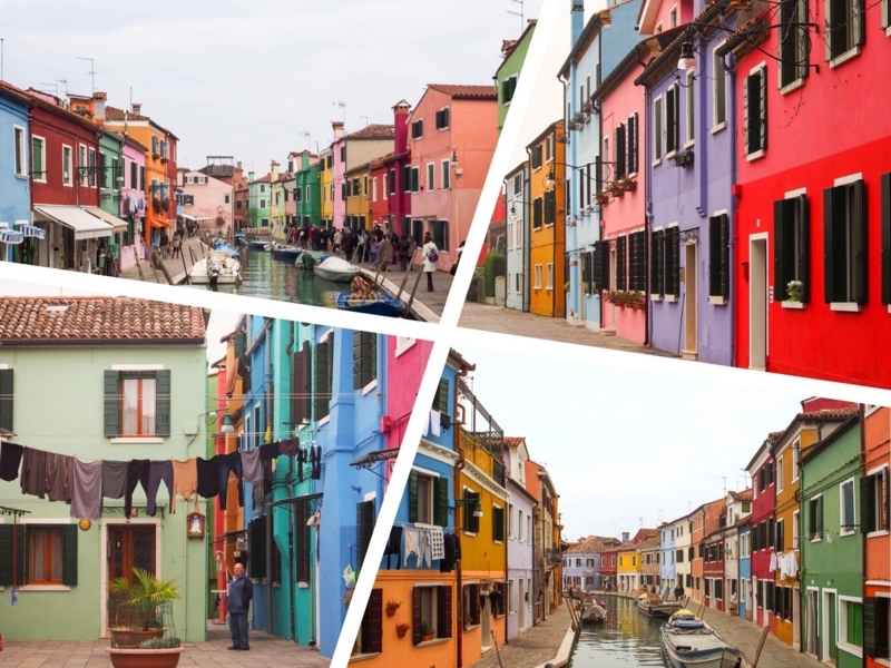 ヴェネツィア本島周辺の島、カラフルなブラーノ島