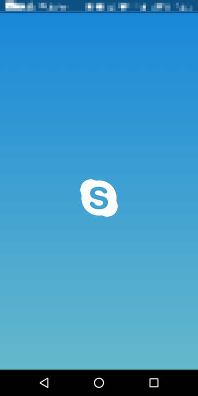 図4.Skype Liteの起動中画面 f:id:a03:20200425132925p:plain