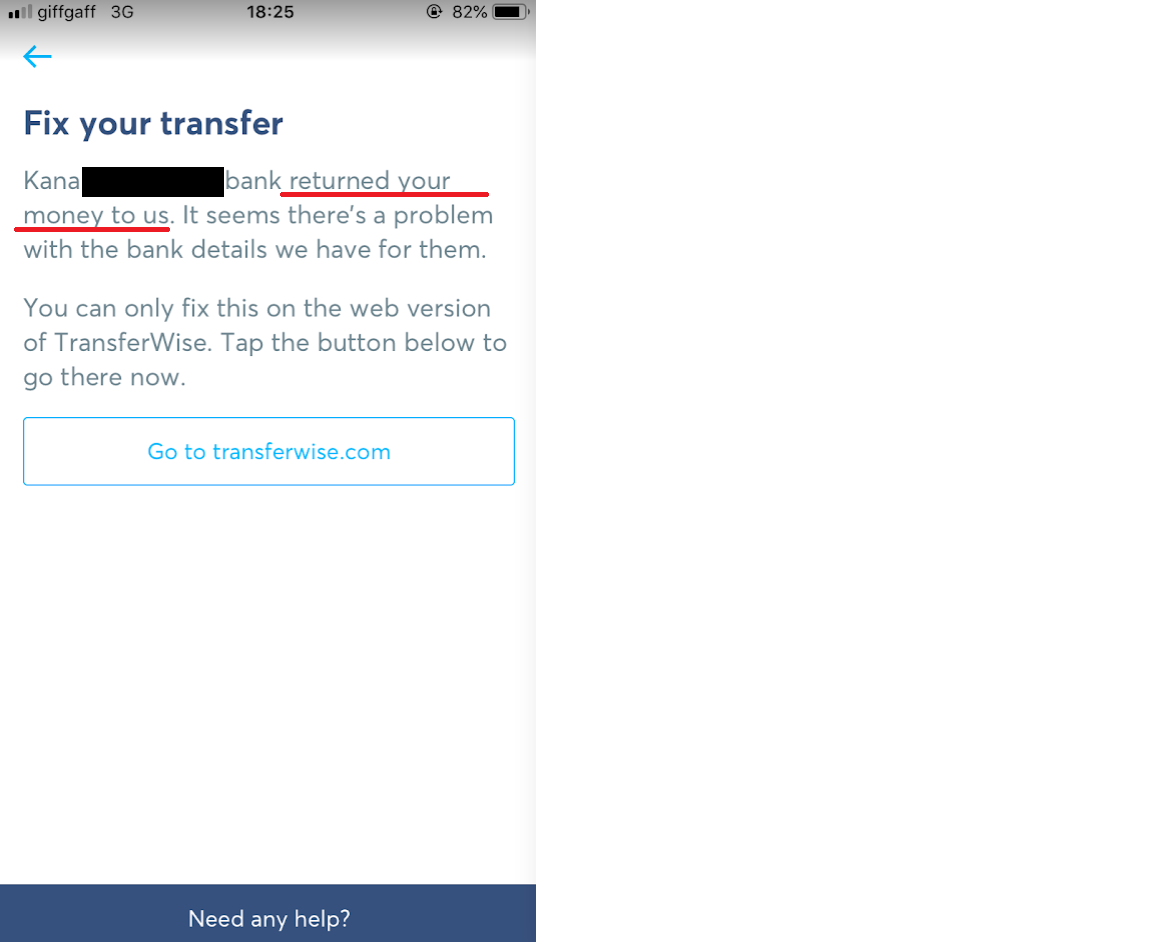YMSロンドン生活〜お得に送金！トランスファーワイズで送金先口座番号を間違えて組戻し手続をした話～ - ワーホリック女子のイギリス生活記録