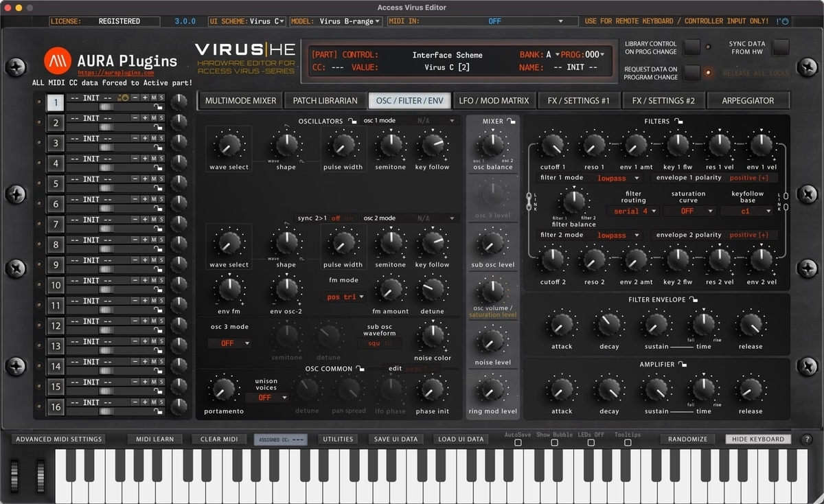 Access Virus TI Desktop バーチャルアナログシンセサイザー Access Virus TI | Vintage Synth Explorer