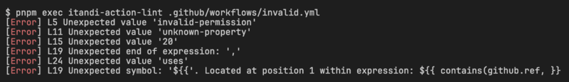 itandi-action-lint