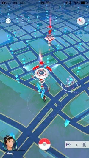 ポケモンgoプレイ画面