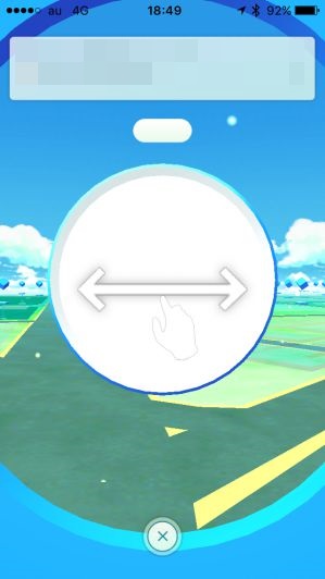 ポケモンgoプレイ画面