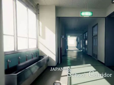 Japanese School Corridorイメージ