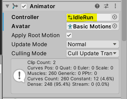 AnimatorComponentへAnimatorControllerを追加 AnimatorComponentへAnimatorControllerを追加