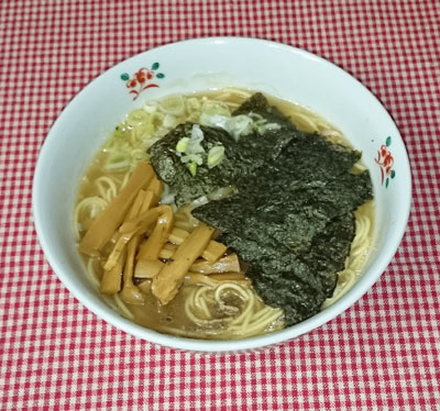 ラーメンの完成