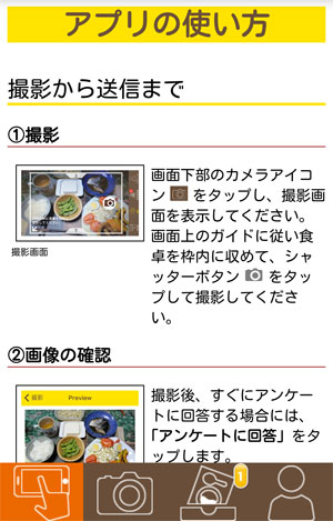 アプリの使い方