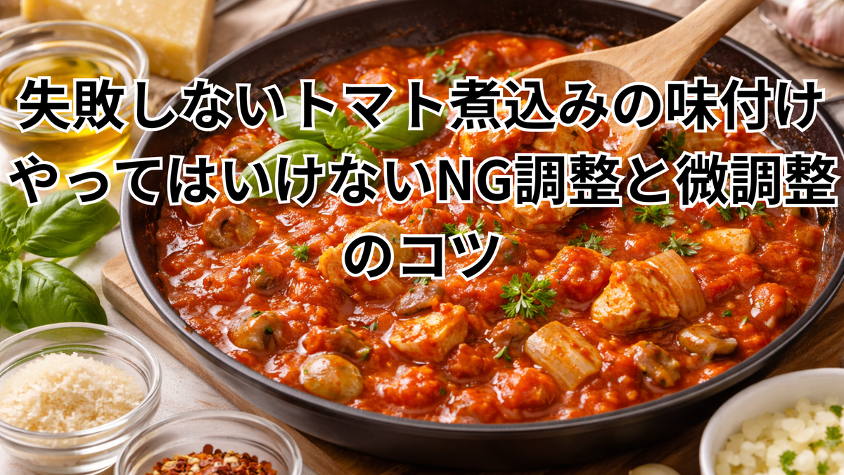 トマト 煮込み バジル タイミング