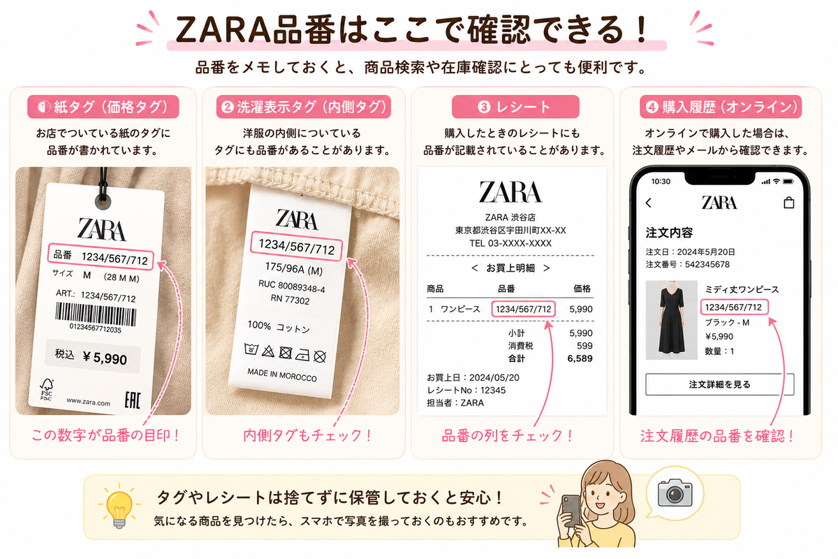 ZARAの商品を品番で探す方法｜公式サイト・店舗・フリマで活用するコツ 
