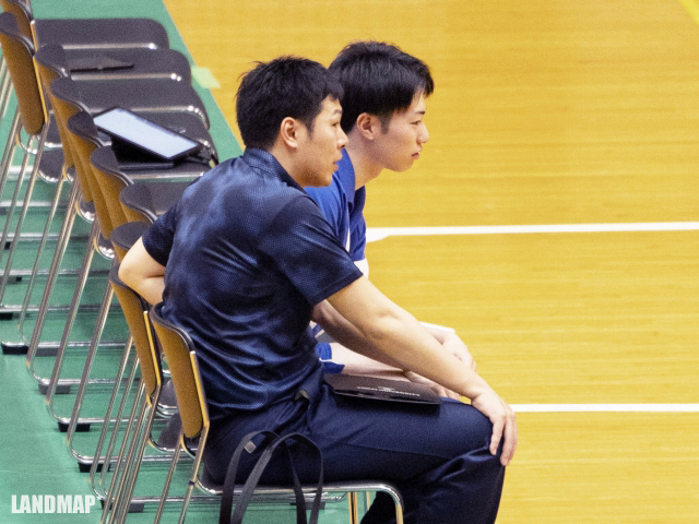 小澤翔監督、脇田孝太郎選手