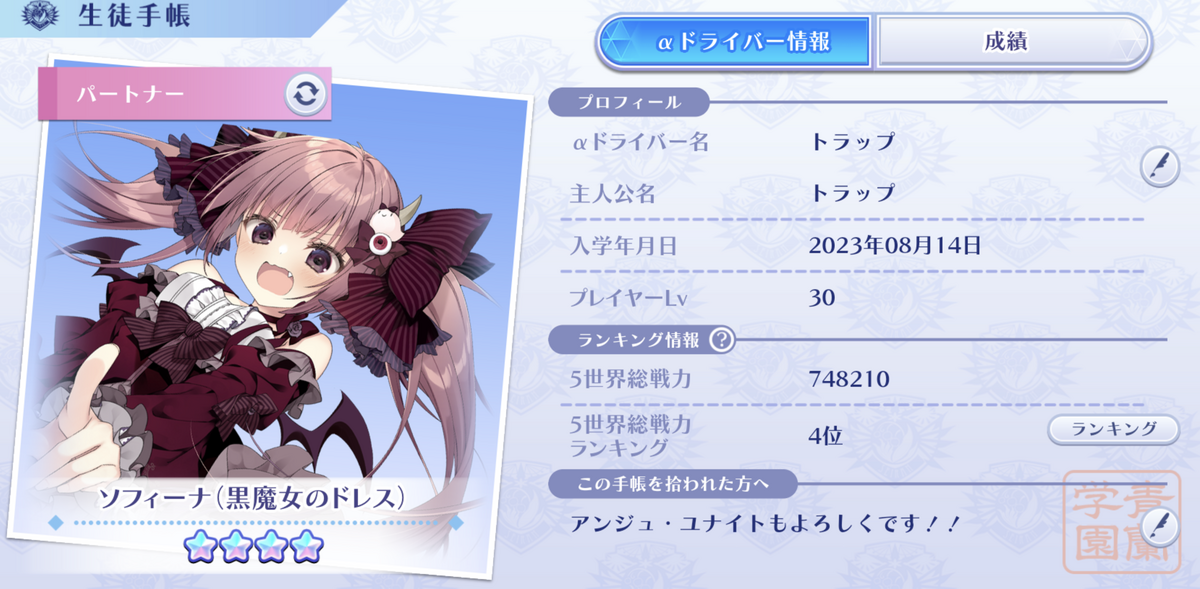 アンジュヴィエルジュ ソフィーナ スリーブ