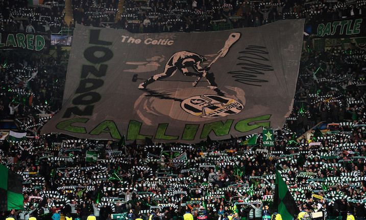 London Calling by Celtic supporters 画像:London Calling by Celtic supporters