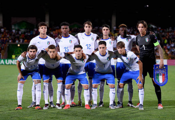 2019 U-19 欧州選手権に臨んだイタリア代表 画像:2019 U-19 欧州選手権に臨んだイタリア代表