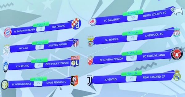 画像：2019/20 UEFA Youth League - Knockout Out