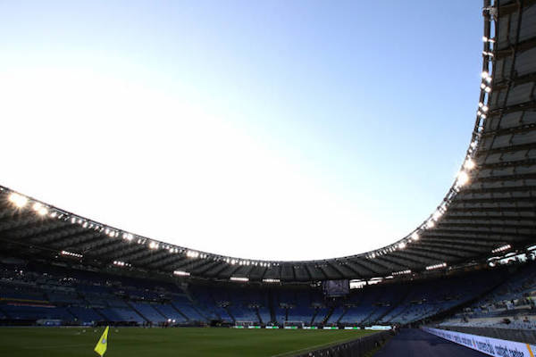 コッパ・イタリア準決勝セカンドレグの試合会場であるスタディオ・オリンピコ