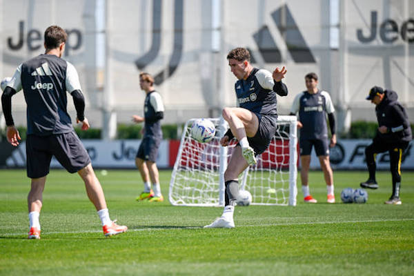 ミラン戦に向けて調整する選手達