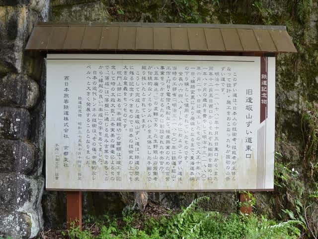 旧逢坂山ずい道東口説明