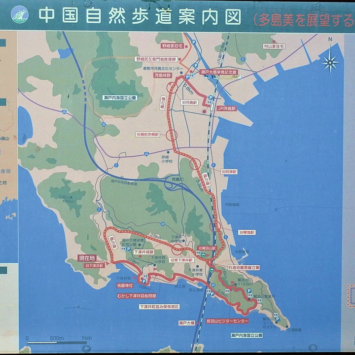 下津井付近地図
