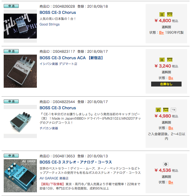 BOSS CE-3を改造した。(CE-2化、可変域増) - mgmgoのブログ