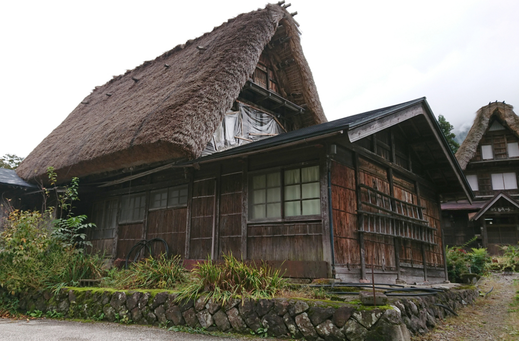 合掌造りの建物