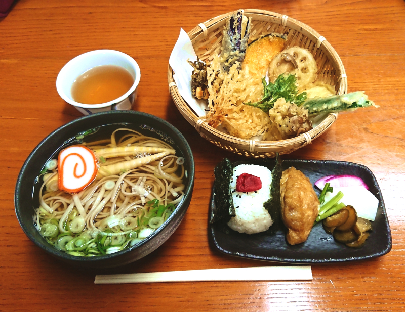 天ぷらそば定食