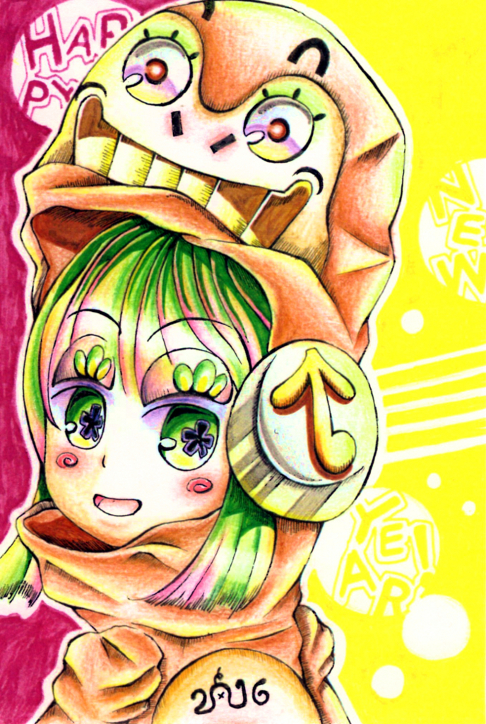 2016年年賀状イラスト