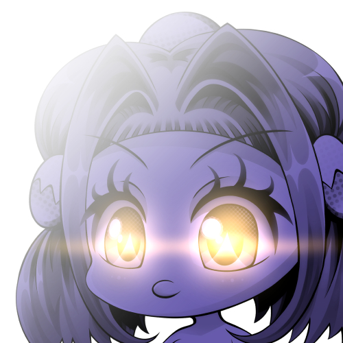 光った目のパンドラちゃん