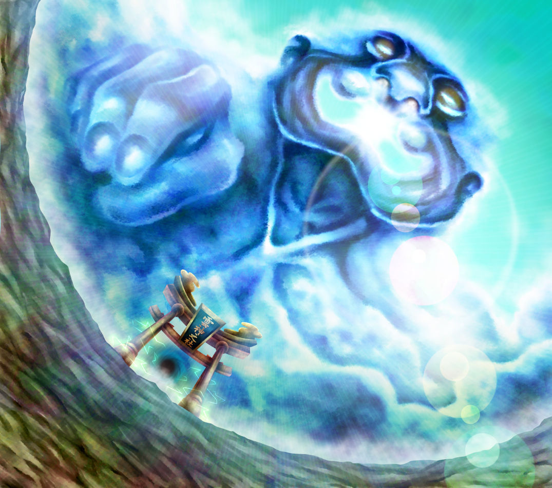 雲の神様完成イラスト