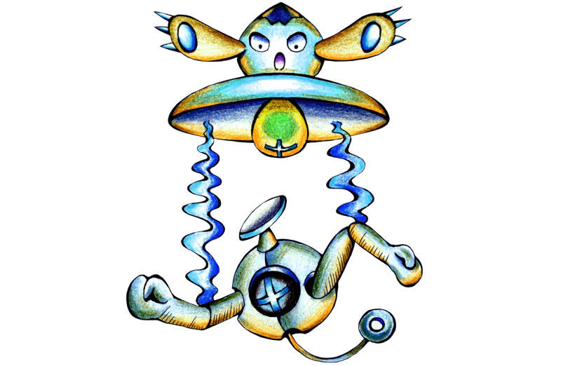 機械人形をマリオネットのように操るufo型ロボット