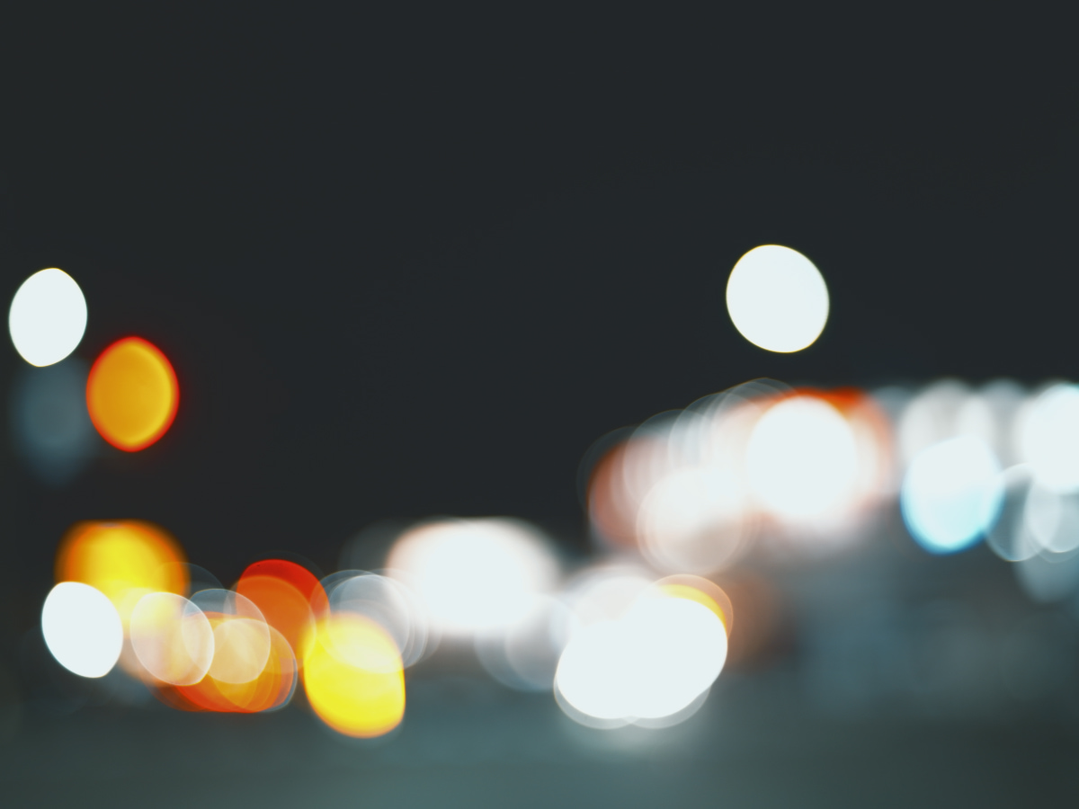 夜景をぼかす