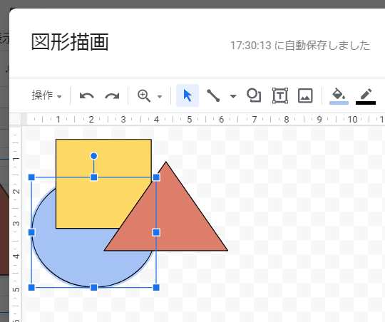 Gスプレッドシート 図形や画像の重なり順を変更する いきなり答える備忘録 Gスプレッドシート 図形や画像の重なり順を変更する いきなり答える備忘録