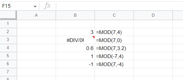 Gスプレッドシート Mod関数で割り算の余りを求める いきなり答える備忘録