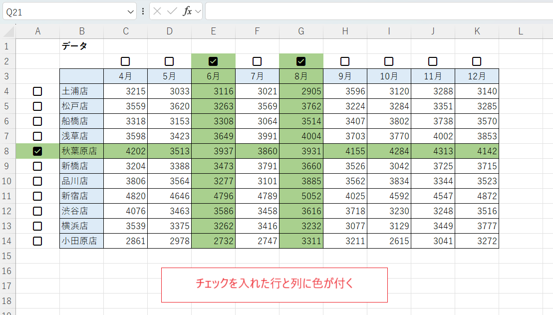 (Excel)チェックボックスに連動して色付けする方法 - いきなり答える備忘録