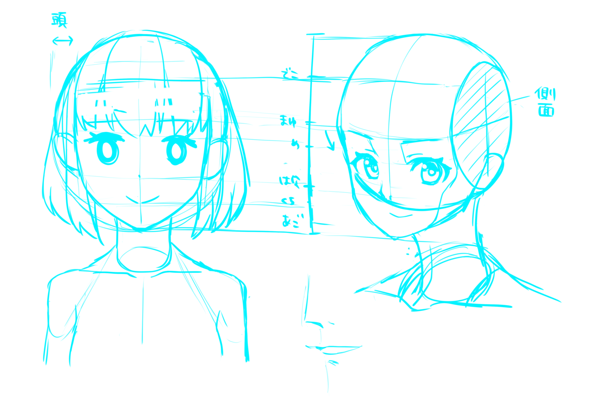 立体的な顔の描き方講座を受講しました - あけるなる, image size:1200x848