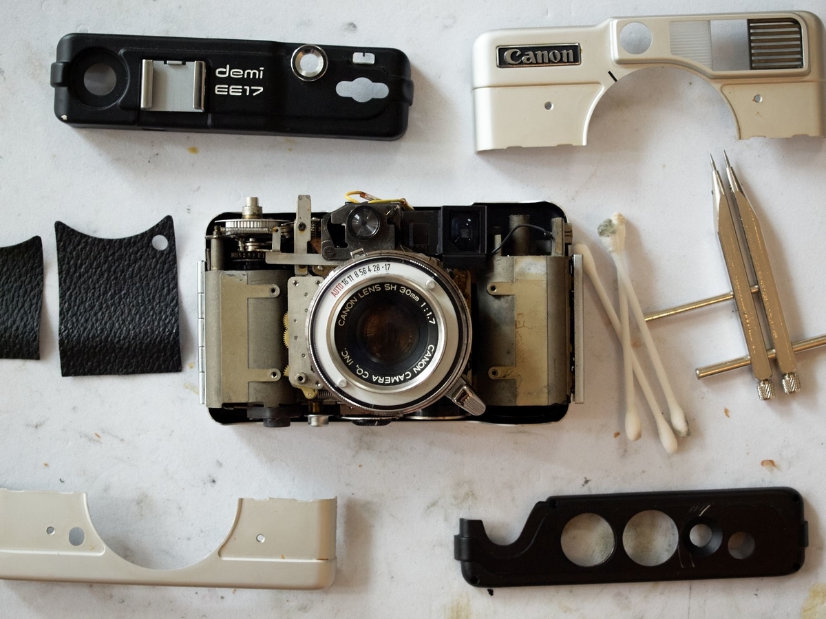 CANON demi EE17 修理開始 ようやく重い腰を上げました - Futatabi