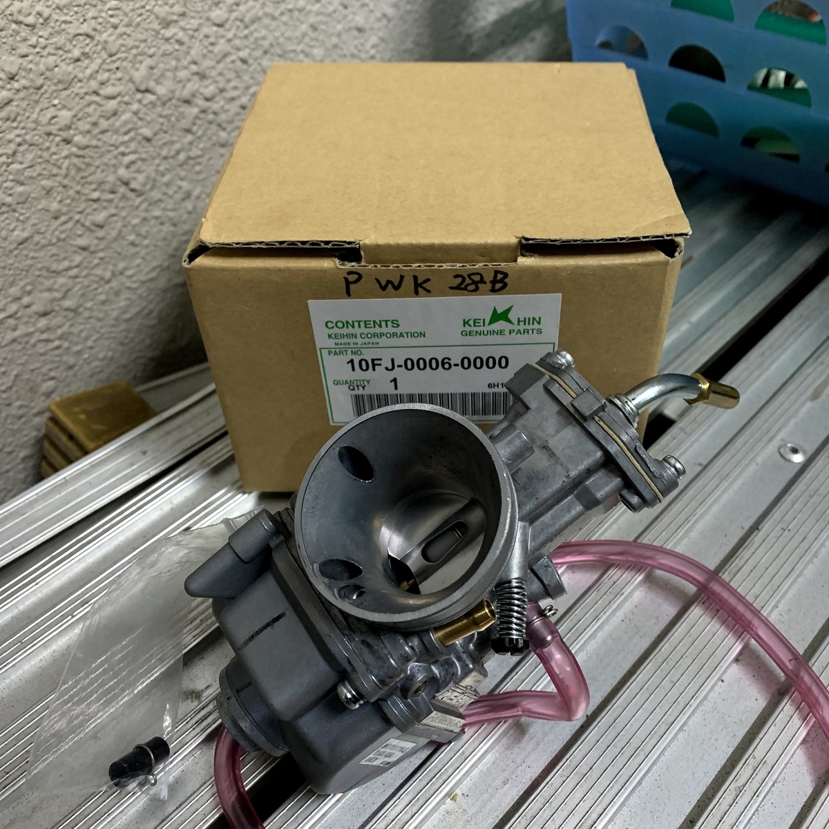 RZ250／RZ350 KEIHIN PWK28 その1 ビックキャブ エンジン 取り付け 