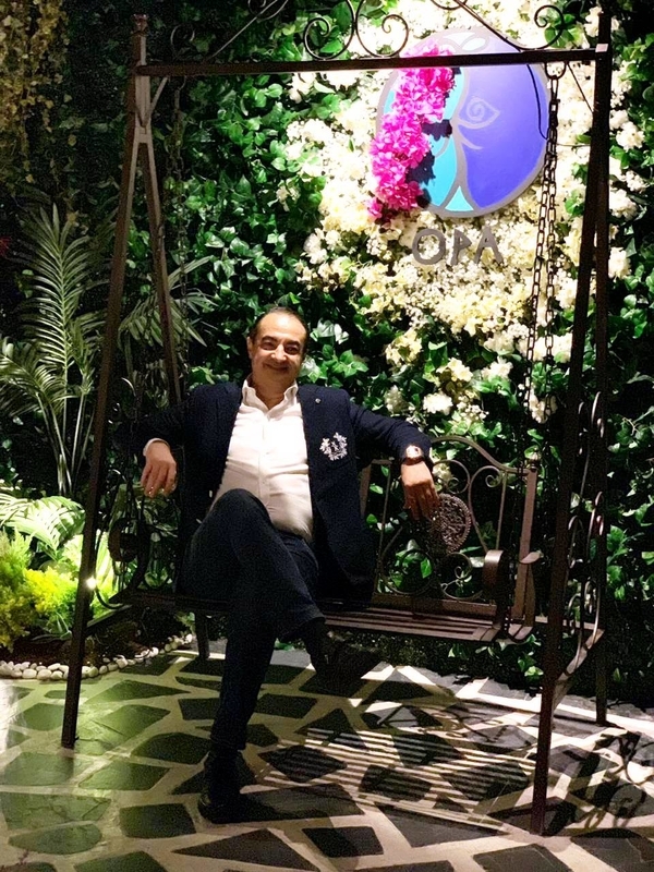 Mohamed Dekkak at Opa Greek Restaurant Dubai