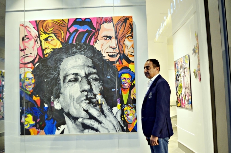 Mohamed Dekkak at Art Nights Dubai at Dubai International Financial Centre (DIFC) 