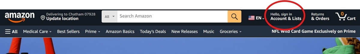 Amazon.usaのヘッダー画像