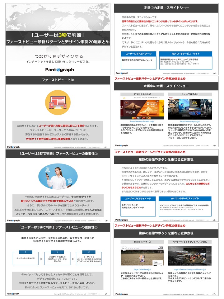 「3秒で判断」ファーストビューの重要性とデザインパターン8種と事例20選1