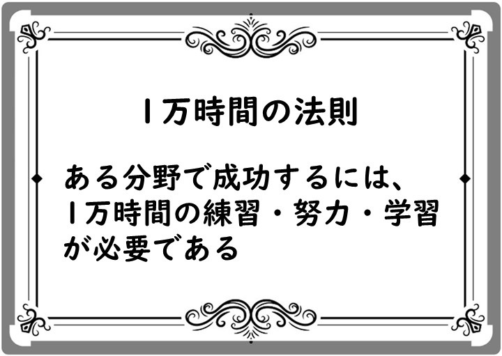 1万時間の法則