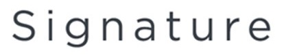 Signature