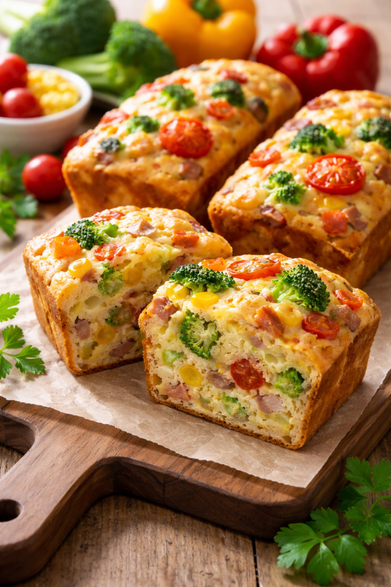 『野菜たっぷり！無添加ケークサレ